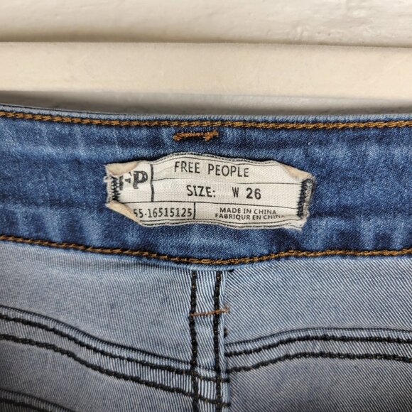 Free People Women's Size 26 Jeans Skinny Ankle - Picture 3 of 4
